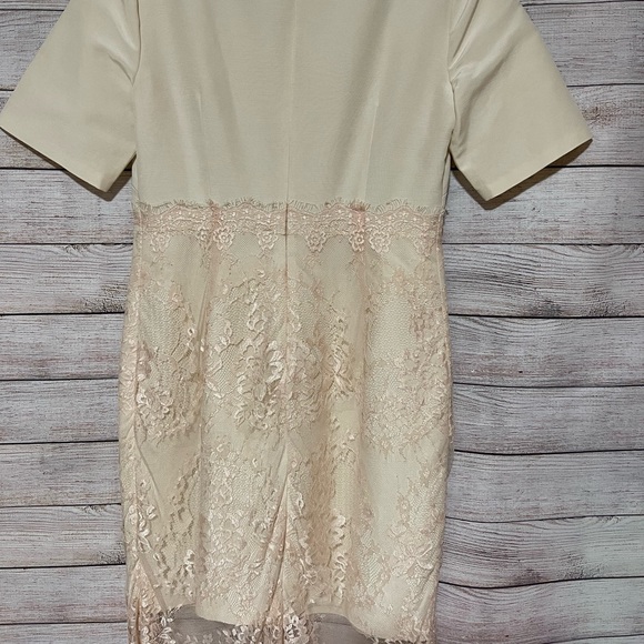 L.K Bennett women’s size 6 cotton silk DR Charris lace dress - Picture 4 of 8